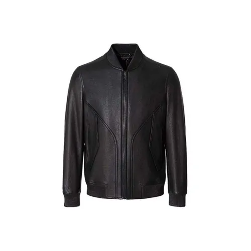 RARE Leather Jackets Men Black