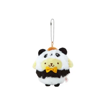 Sanrio Pompompurin Panda Collection Dolls Plush Pendant 11cm High