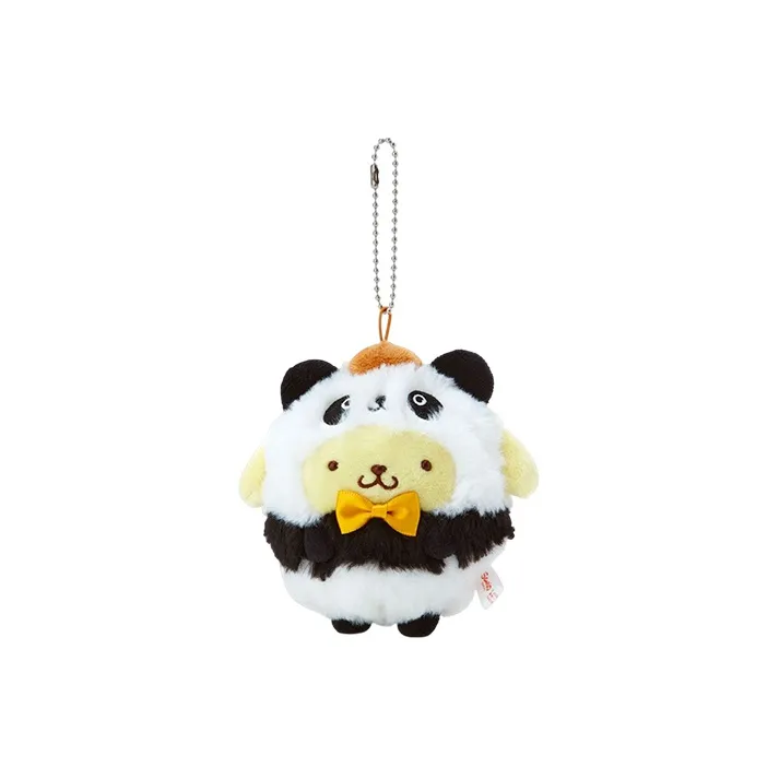 Sanrio Pompompurin Panda Collection Dolls Plush Pendant 11cm High-0