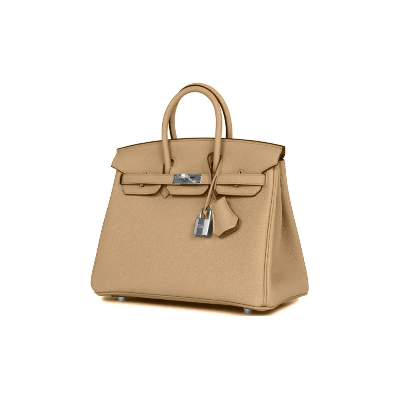 HERMES Birkin Togo Calfskin Birkin Bag Handbags Regular Women's 0MChai Milk Tea Brown-3