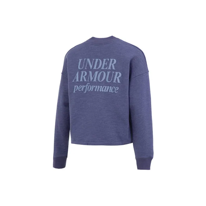 Under Armour Script Sweatshirts Women's Purple-1