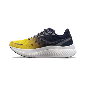Saucony Endorphin Speed 3 Slip Resistant, Abrasion Resistant, Reflective Low Top Running Shoes Women's Yellow Purple