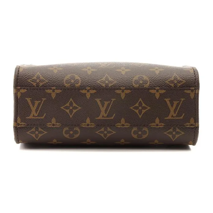 LOUIS VUITTON Sac Plat Bb Bag Monogram Brown/Natural-3