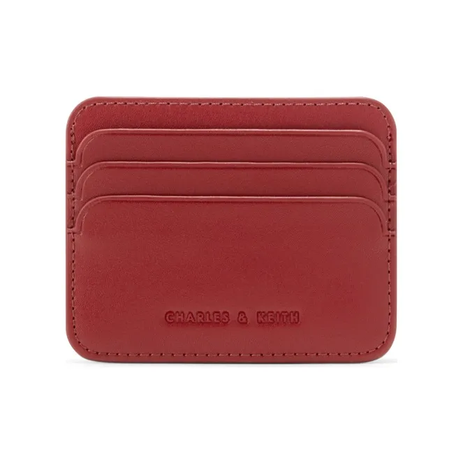 CHARLES&KEITH PU Charles & Keith Bag Card Holder Mini Women's Multi Composite Color/Red-5
