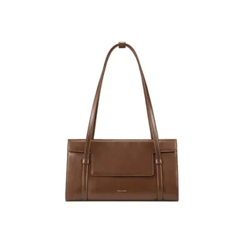 FIND KAPOOR Artificial Leather Small Square Bag Shoulder Bag Women's Dark Brown/Ice Gray/Ivory White/Dark Blue