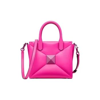 Valentino One Stud Lambskin Shoulder Bag Crossbody Bag Handbag Small Size Women's Pink