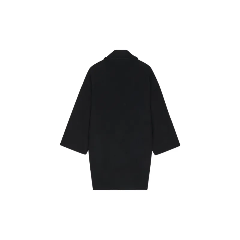 SAINT LAURENT Coats Men Black-1