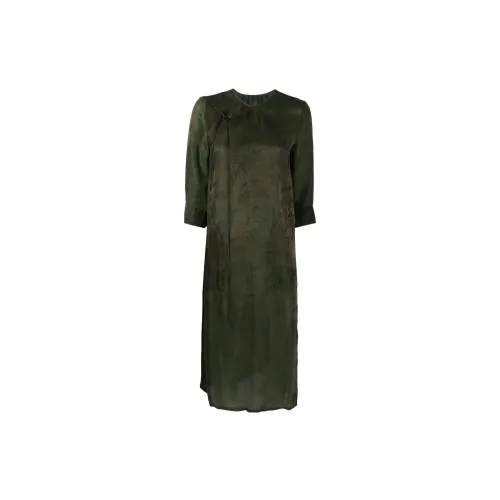 UMA WANG Long-Sleeved Dresses Women's Green