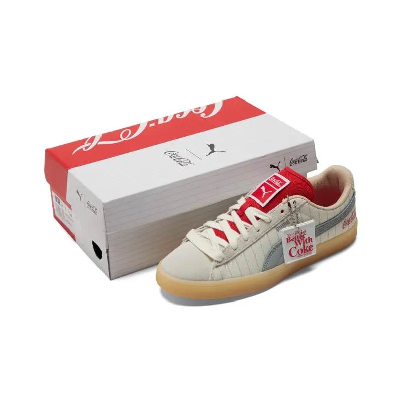 PUMA Suede Coca Cola White-6