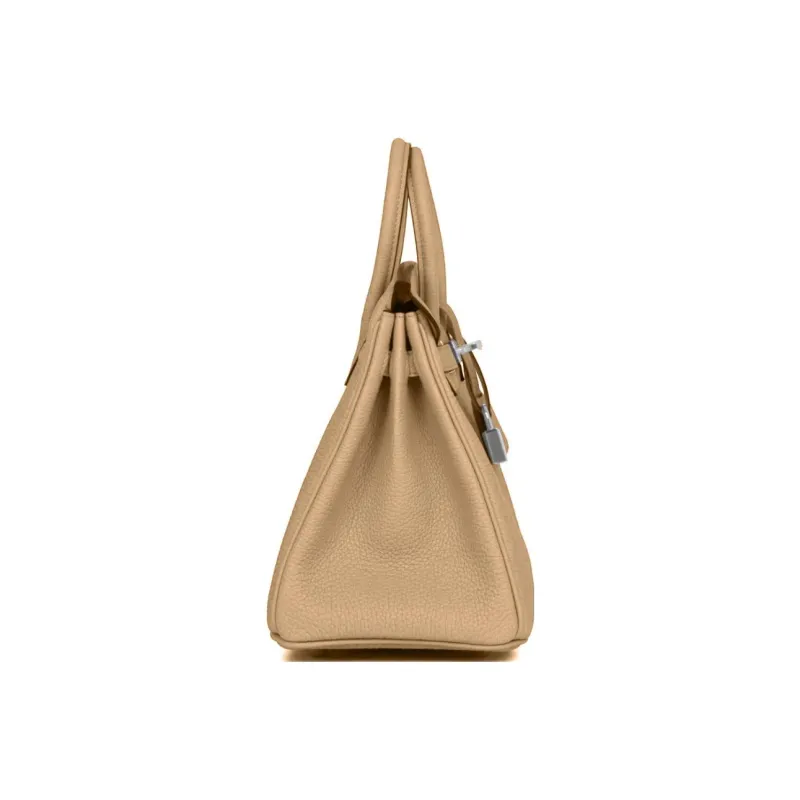 HERMES Birkin Togo Calfskin Birkin Bag Handbags Regular Women's 0MChai Milk Tea Brown-2