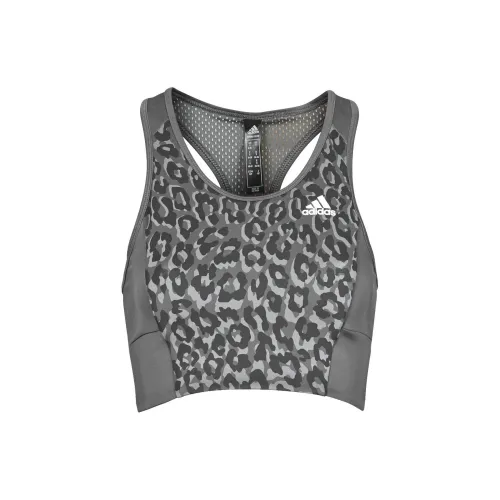 Adidas Sleeveless Sports Shirts Women's Gray