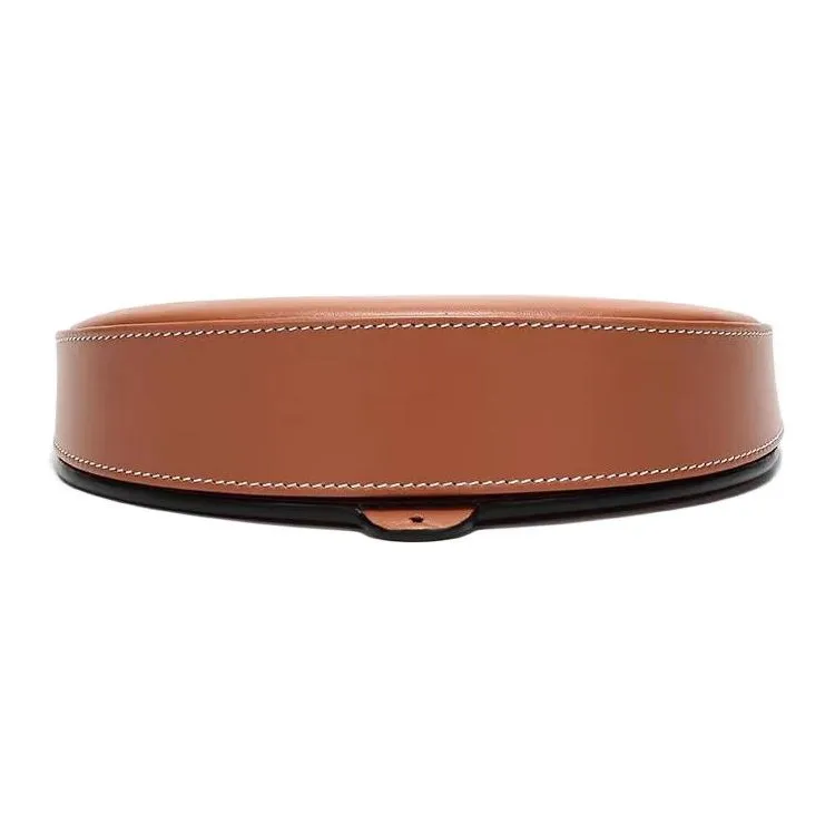 LOEWE Heel Cow Leather Horseshoe Bag, Crossbody Bag, Shoulder Bag Women's Brown-4
