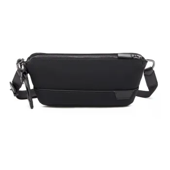 TUMI TUMI Harrison Nylon Litchi Grain Leather Shoulder Bag Crossbody Bag Sling Bag Fanny Pack Men's Black