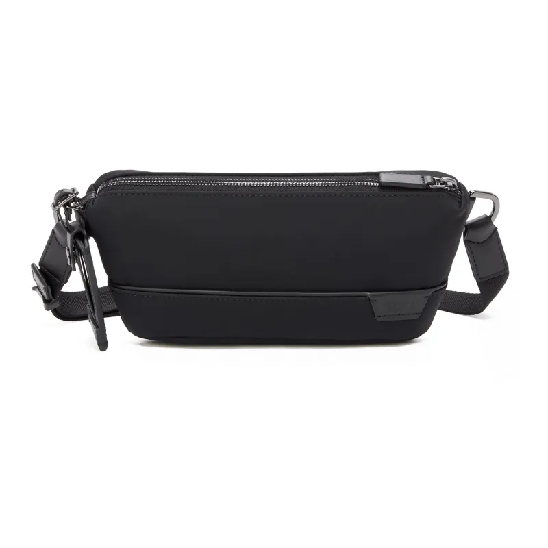 TUMI TUMI Harrison Nylon Litchi Grain Leather Shoulder Bag Crossbody Bag Sling Bag Fanny Pack Men's Black-0