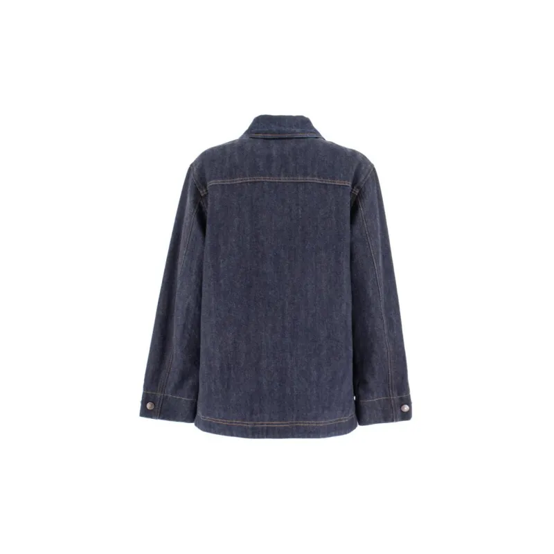 Loro Piana Denim Jackets Women's Blue-1