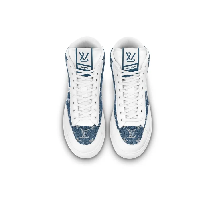 LOUIS VUITTON Charlie High Top Denim Monogram White-2