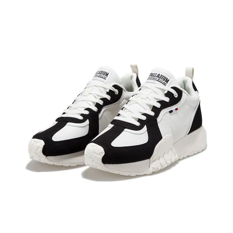 Palladium Troop Runner EC Anti Slip Wear Resistant Low Top Casual Shoes Unisex Black White-1