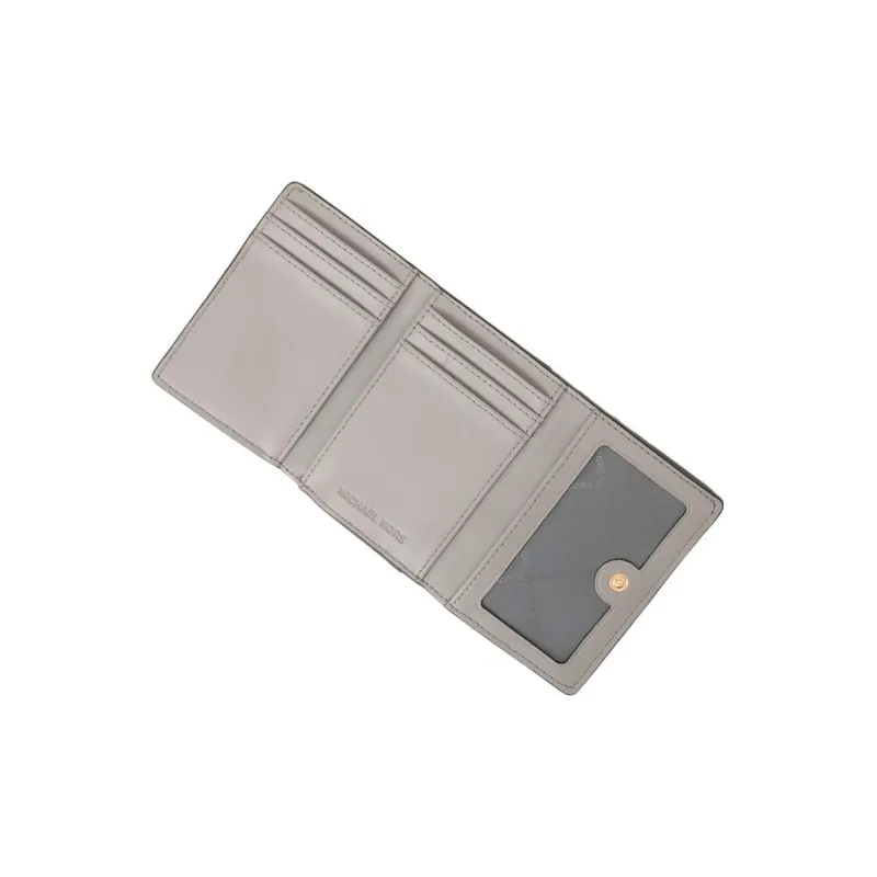 MICHAEL KORS Jet Set Travel Polyurethane Card Holder Wallet Medium Size Women's Gray-5