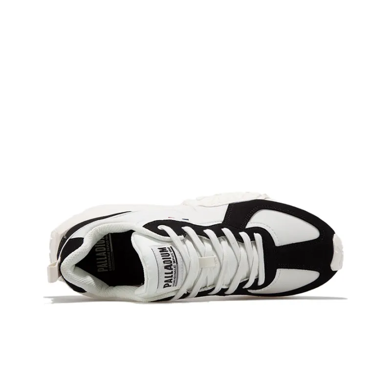 Palladium Troop Runner EC Anti Slip Wear Resistant Low Top Casual Shoes Unisex Black White-2