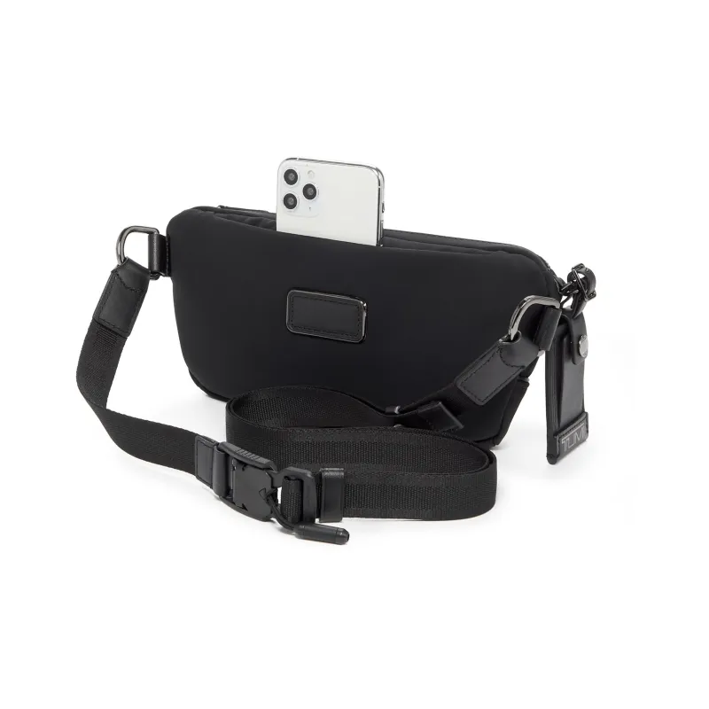 TUMI TUMI Harrison Nylon Litchi Grain Leather Shoulder Bag Crossbody Bag Sling Bag Fanny Pack Men's Black-2