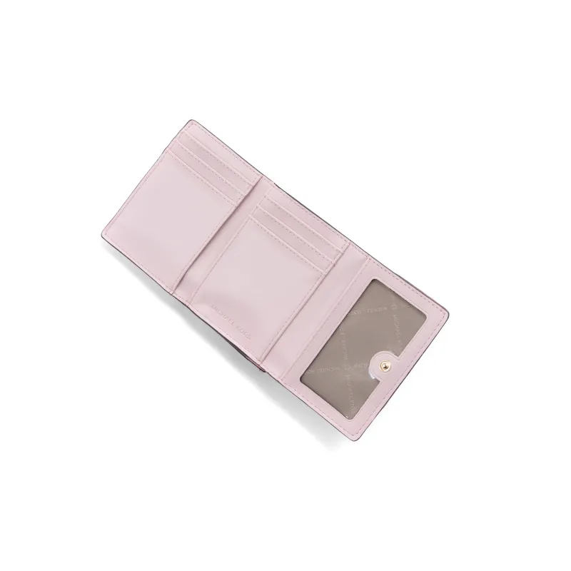 MICHAEL KORS Jet Set Travel Leather Card Holder Wallet Medium Size Women's Pink Blush-5