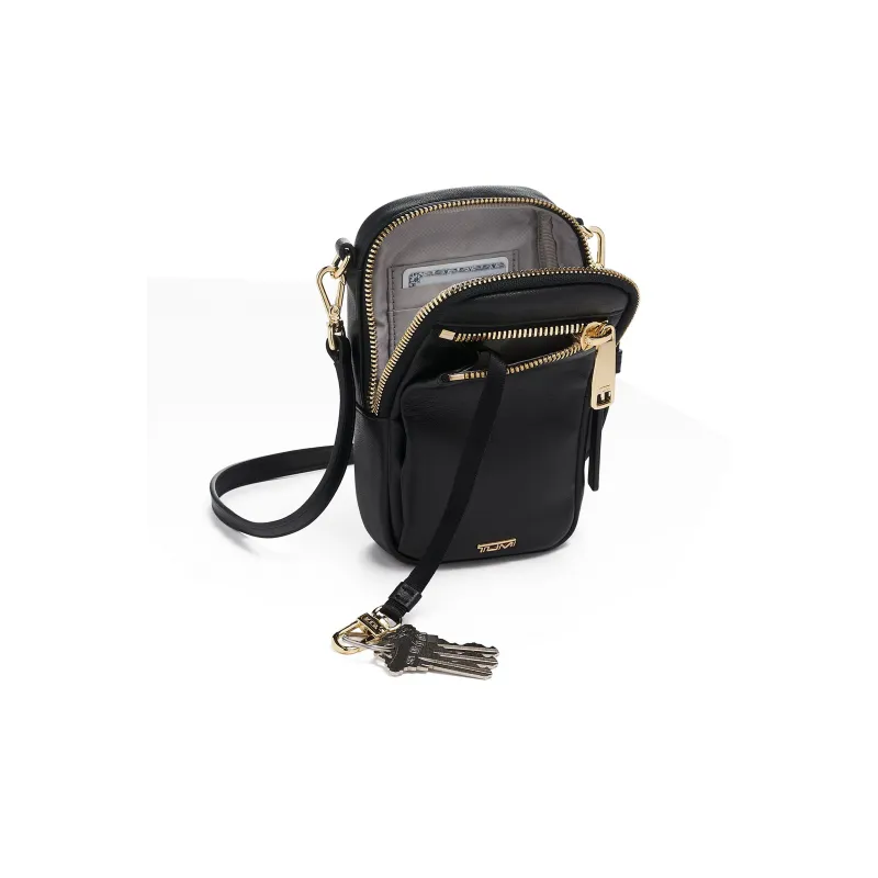 TUMI Voyageur Leather Shoulder Bag Crossbody Bag Regular Women's Black-2