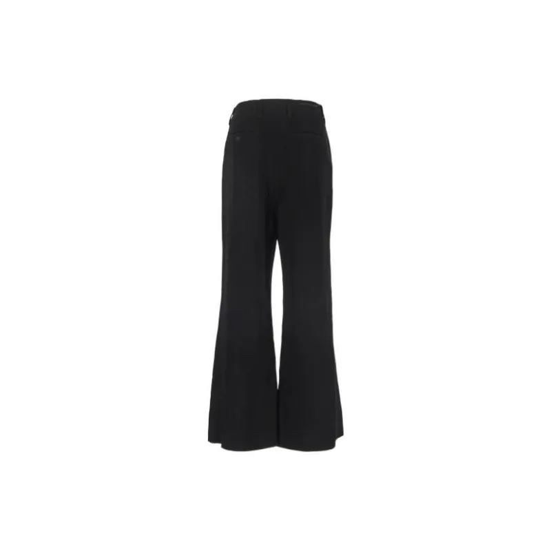 MM6 Maison Margiela Logo Pendant Flared Trousers-1