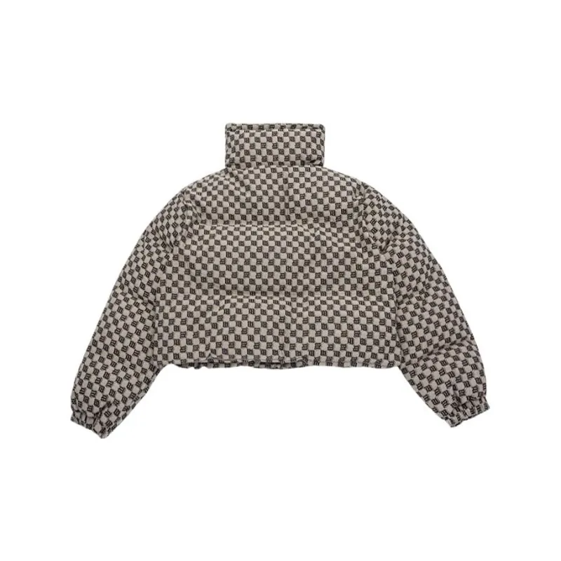 Misbhv Monogram Jacquard Canvas Puffer 'Beige'-1