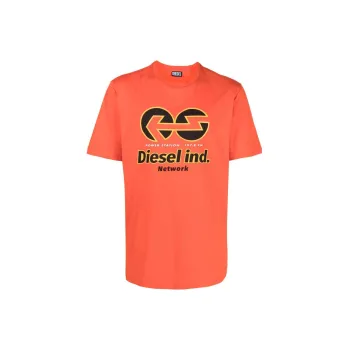 DIESEL T Shirts Men Orange