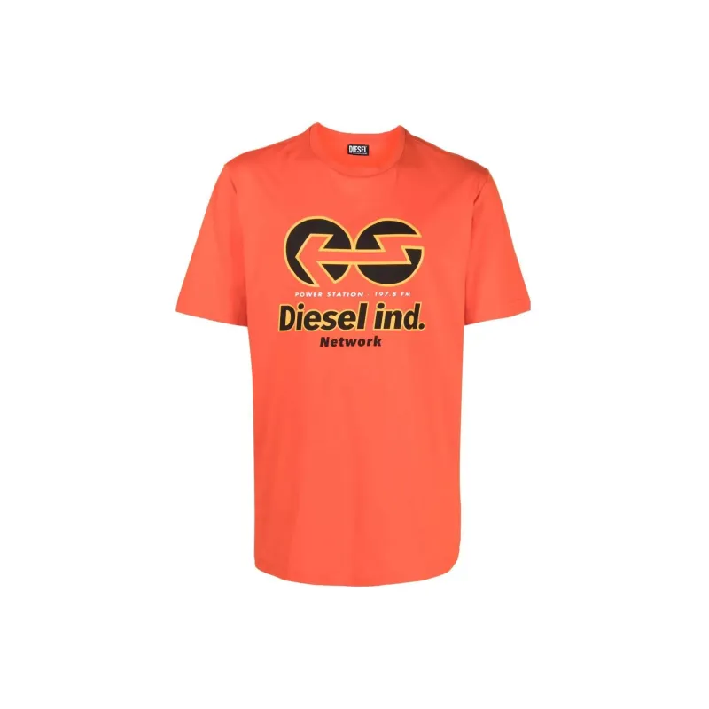 DIESEL T Shirts Men Orange-0