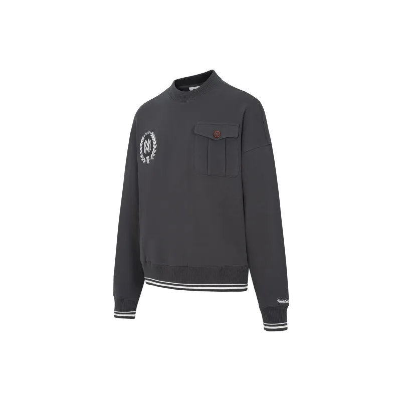 Mitchell Ness Sweatshirts Unisex Black-2
