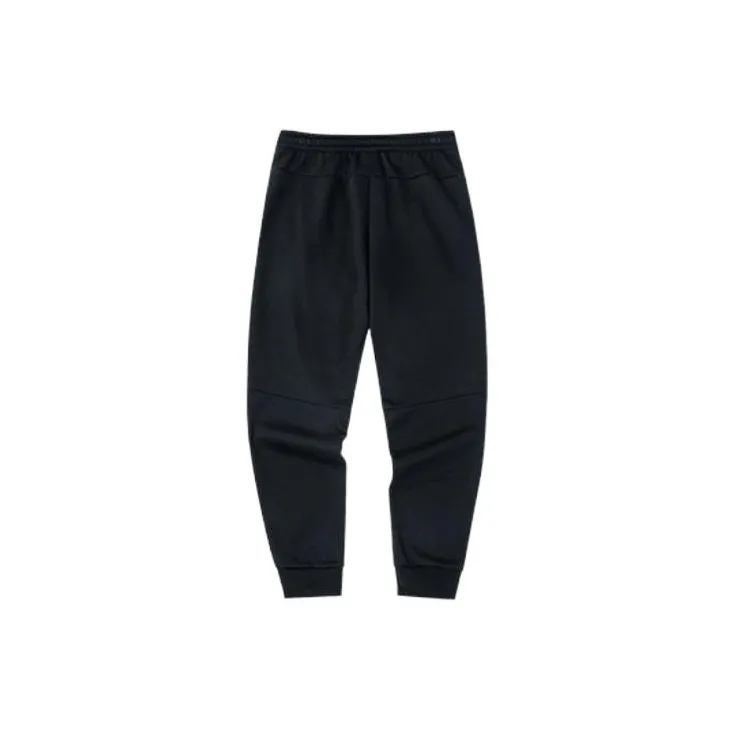 Anta Variety Training Collection Knitted Sports Pants Men's Black-1