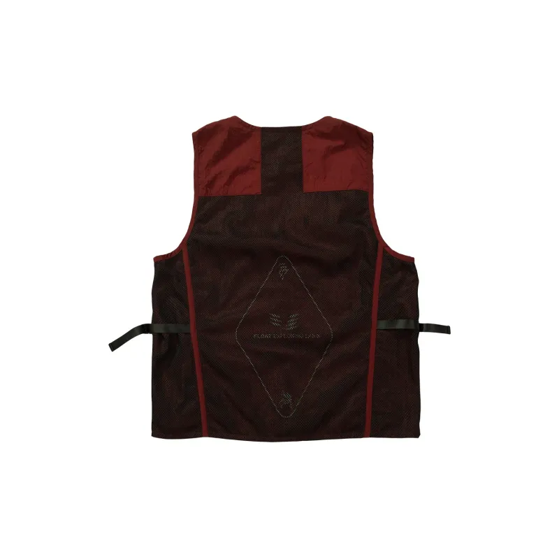 FLOAT Loose Fit Vest Unisex Burgundy-1