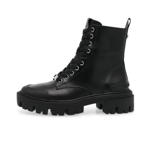 STEVE MADDEN Martin Boots Women's Black