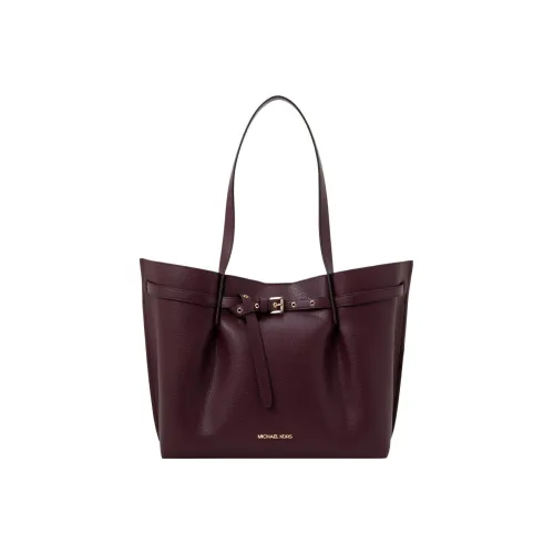 MICHAEL KORS Emilia Cow Leather tote Liuto Bag Shopping Bag Shoulder Bag Handbag Large Size Women's Bordeaux Red