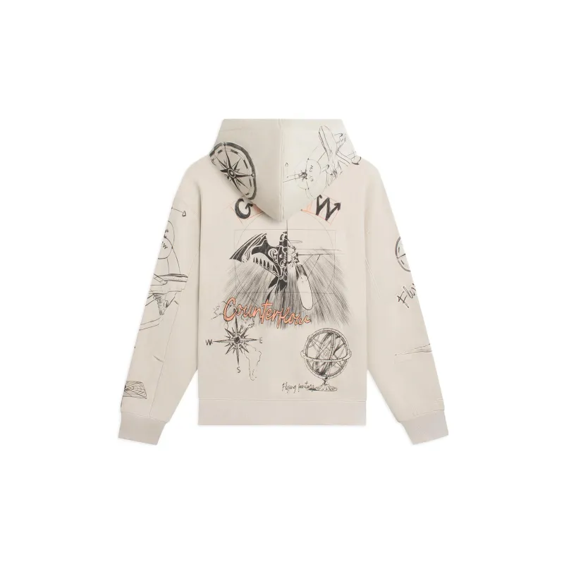 LINING CF Tracing Sweatshirts Unisex Apricot-1