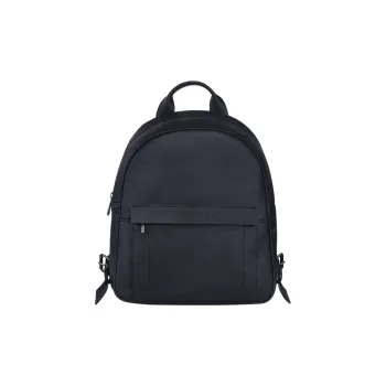 LONGCHAMP 3D Calfskin With Sheepskin Trim Backpack Women's Dark Blue