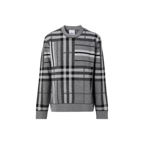 Burberry Sweaters Men Flint Heather Gray