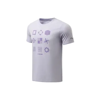 LINING Running Collection T Shirts Men Purple