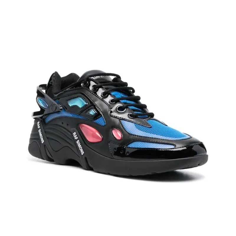 RAF SIMONS Cyclon 21 Slip Resistant And Breathable Low Top Sports Casual Shoes Men's Black Blue-1