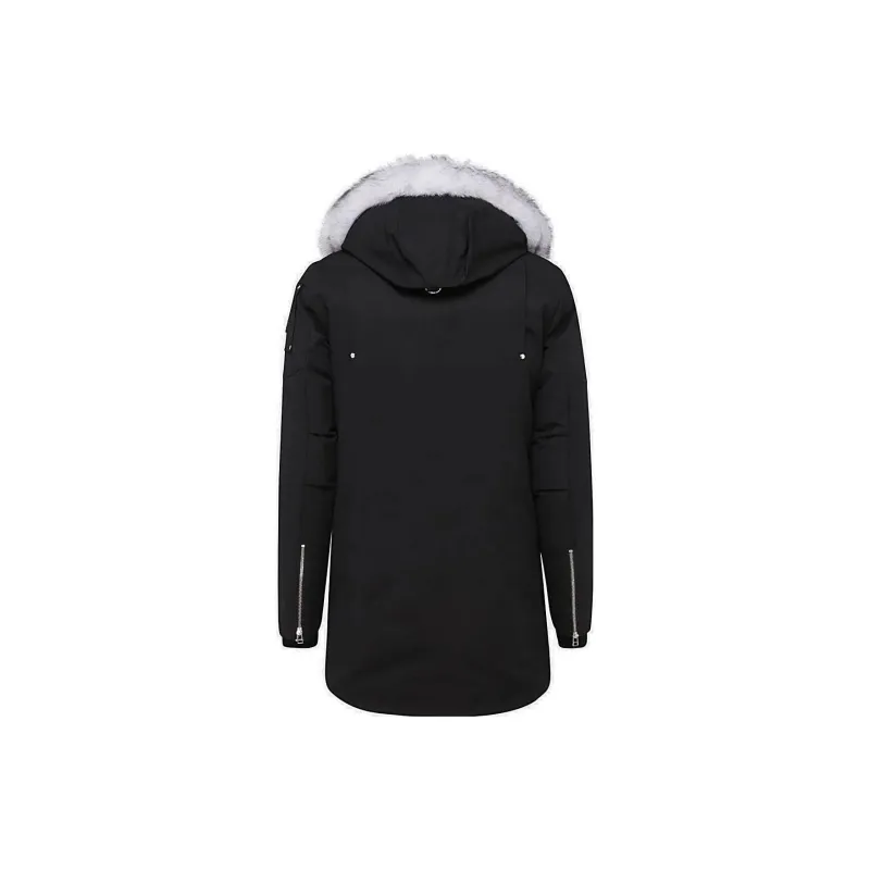 Moose Knuckles Zip-Up Logo Plaque Hooded Parka-1