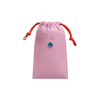 HERMES Pilo Milo Lambskin Swift Calfskin Cell Phone Pouch Women's Brocade Green/Daylily Orange/French Blue