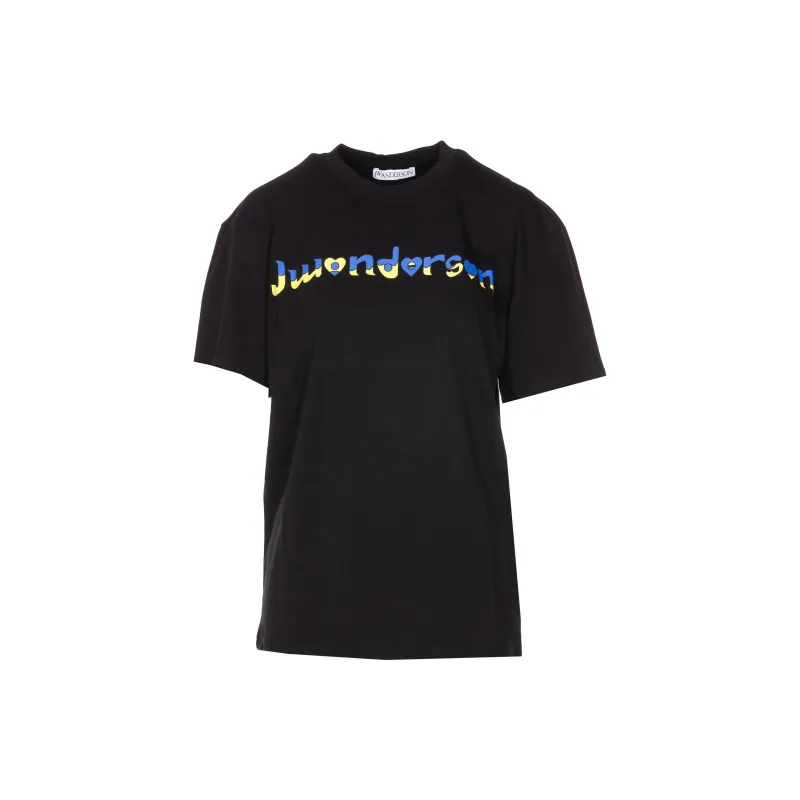 JW Anderson X Run Hany Logo Printed T Shirt-0