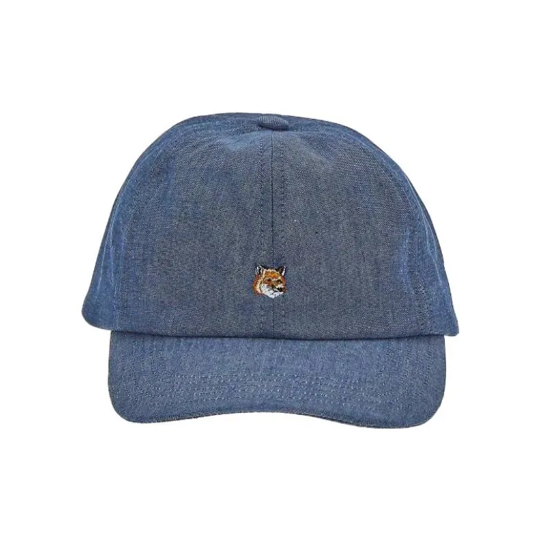 Maison Kitsune Baseball Caps Unisex Blue-1