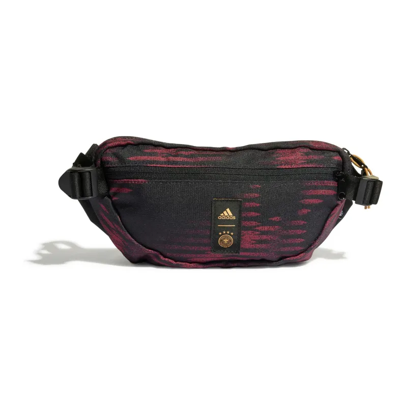 Adidas Recycled Polyester Sports Sling Bag Fanny Pack Crossbody Bag Regular Unisex Black Gold-0