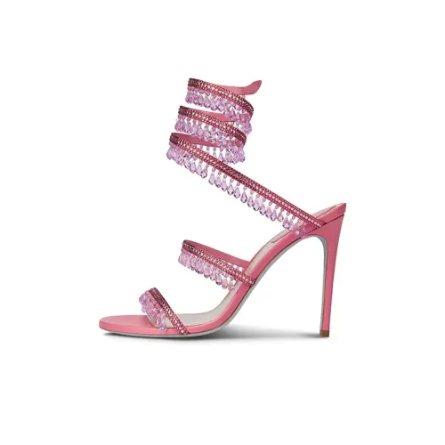 RENE CAOVILLA Chandelier 105 Strap Sandals Women's Pink