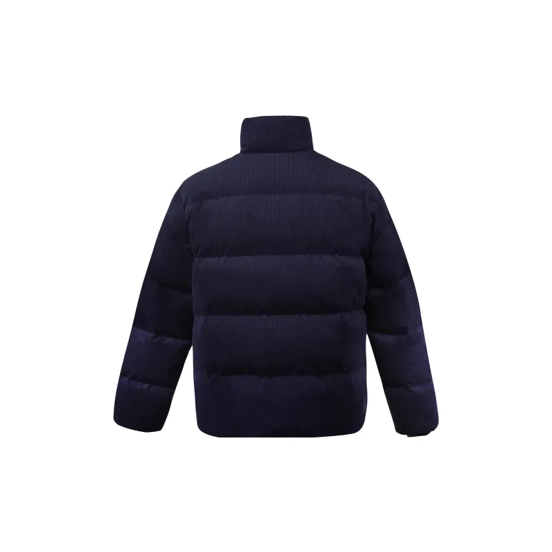 Mitchell & Ness Abstract Pattern Stand Collar Thickened Down Jacket Unisex Blue-1