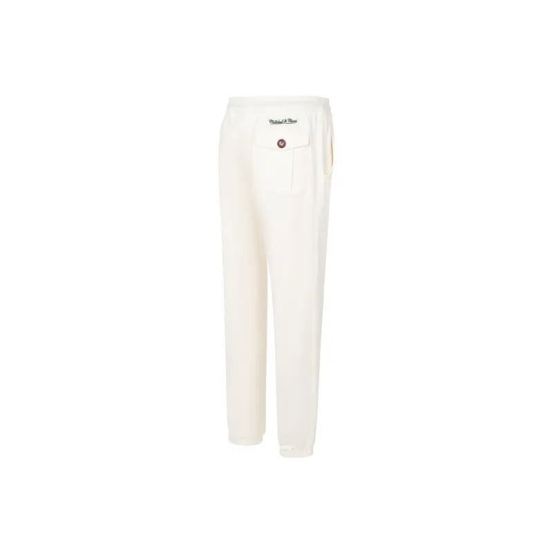 Mitchell Ness Knitted Sweatpants Men White-1