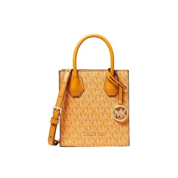 MICHAEL KORS Mercer Canvas Handbag, Shoulder Bag, Crossbody Bag Extra Small Women's Honeycomb Yellow