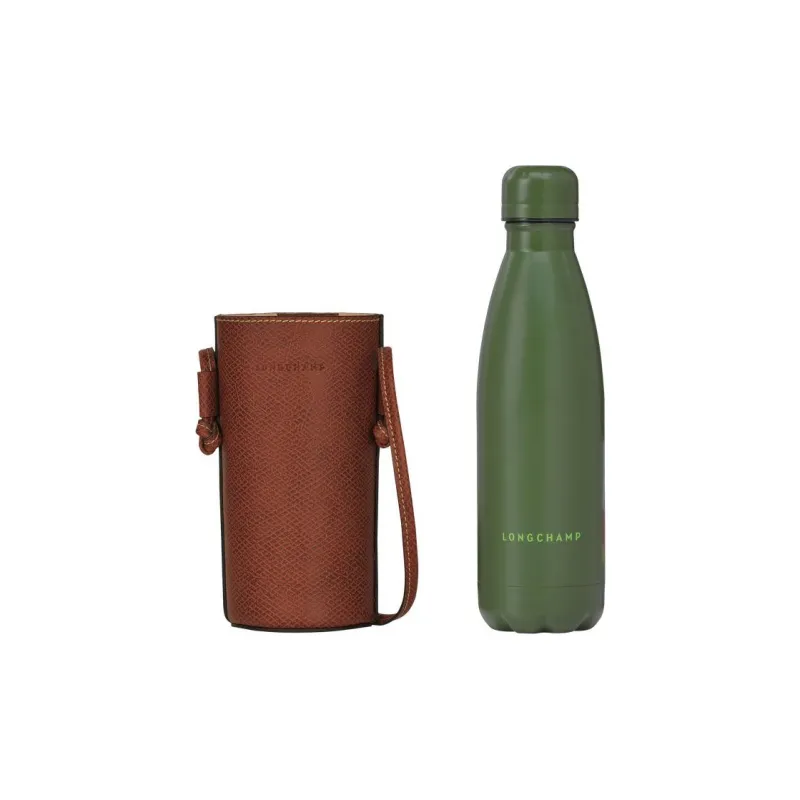 LONGCHAMP Cow Leather Water Bottle Bag, Crossbody Bag Regular Women's Brown-2